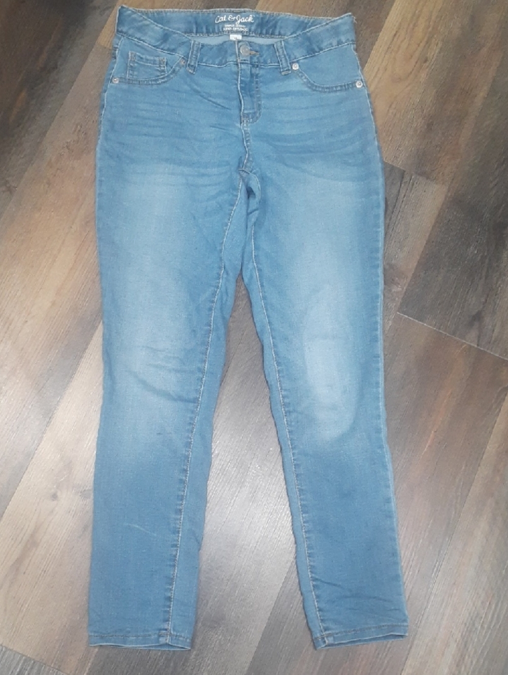 Cat & Jack Girls Blue Stretch Skinny Jeans